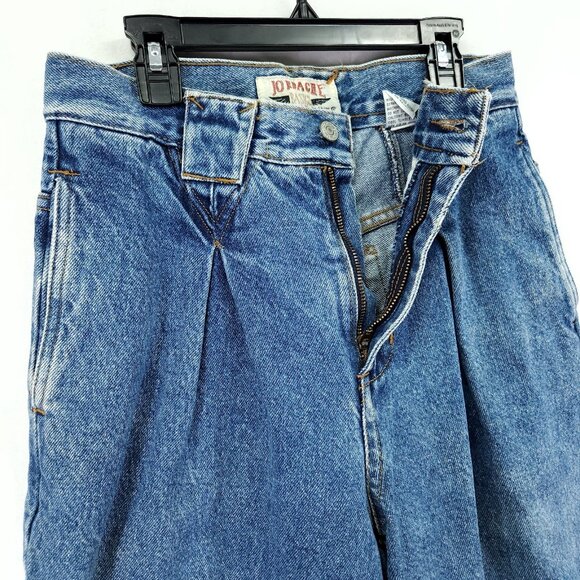 Vintage Jordache Mom Jeans Women Size 29 Pleated High Rise Tapered - Picture 3 of 14